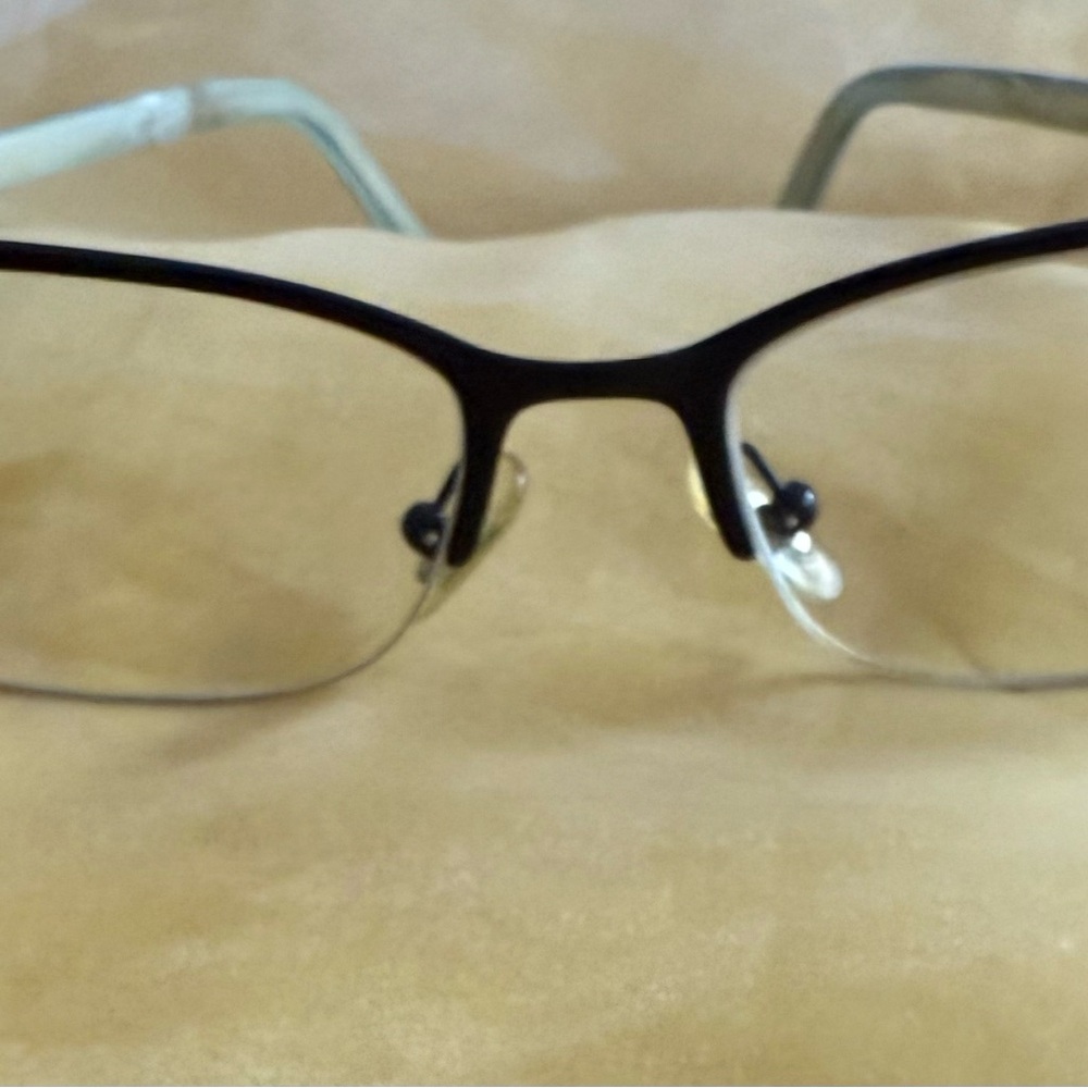 Tiffany & Co. Black Semi-Rimless Glasses